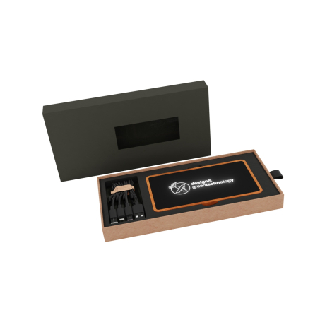 Batterie de secours personnalisable 5000 mAh - Wood