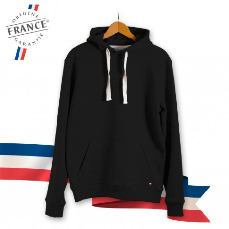 Sweat unisexe à capuche personnalisé fabrication Française 300g - HOODIE