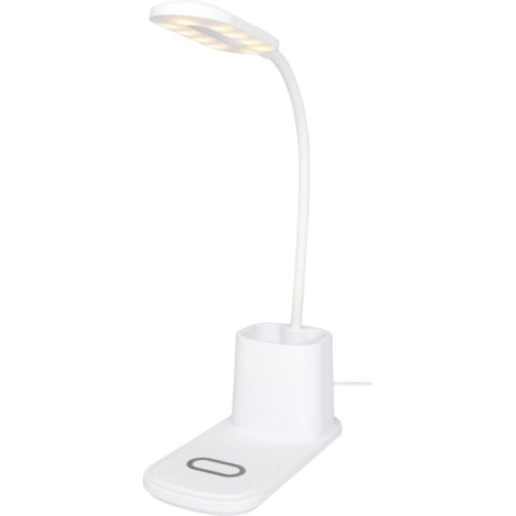 Lampe de bureau LED sans fil avec porte-stylo - Lampe bureau à batterie  chargement USB, 3