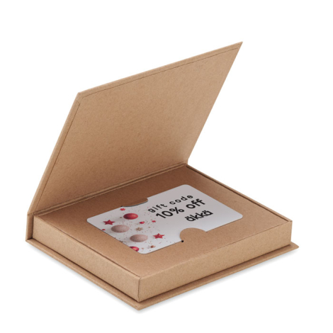 Fabrication et impression de packaging de support pour carte cadeau