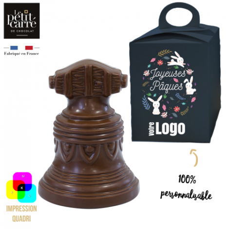 Cloche personnalisée chocolat Noir Lait BIO