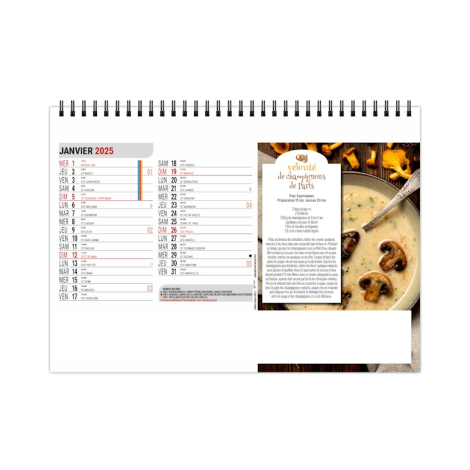 Chevalet publicitaire standard 13 feuillets - Couleurs cuisine