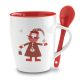 Mug publicitaire 250ml avec petite cuillère CLAUS