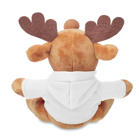 Renne en peluche publicitaire avec capuche RUDOLPH