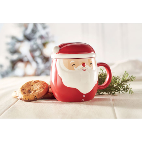 Tasse publicitaire en céramique 370 ml SANTA