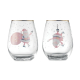 Set de 2 verres publicitaires NOEL