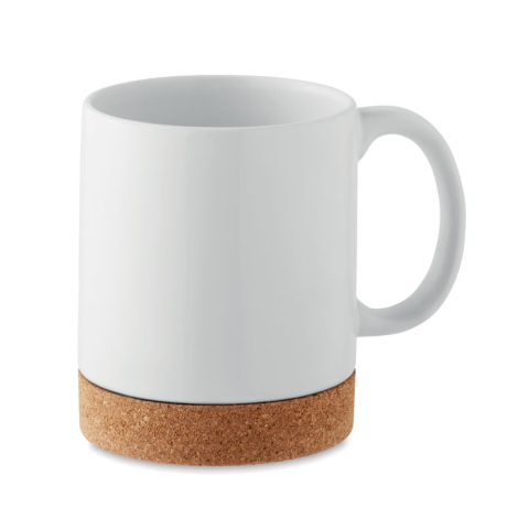 Mug personnalisable céramique avec couvercle silicone 400 ml