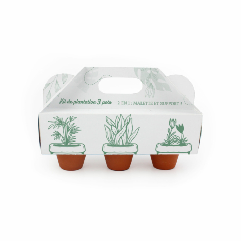 Kit de plantation personnalisable - 3 pots