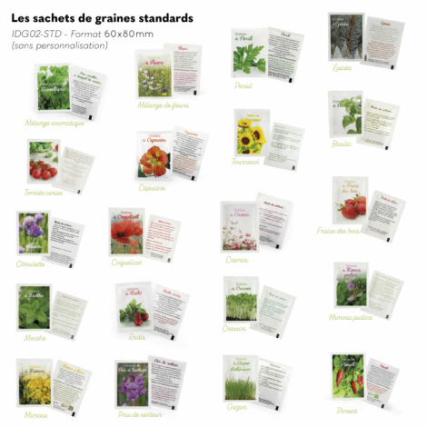 Kit de plantation personnalisable - 3 pots