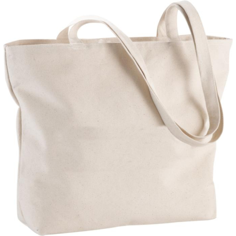 Sac cabas publicitaire 15L 320g zippé en coton Ningbo