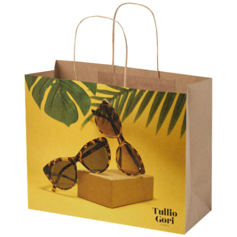 Grand sac promotionnel en papier Kraft 31x25cm