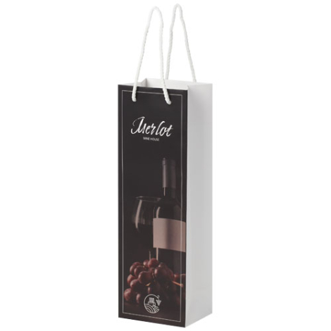 Sac bouteille publicitaire recyclable 12x37cm 