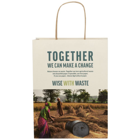 Sac résidus agricoles promotionnel recyclable 24 x 32 cm 