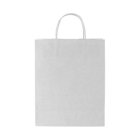 Sac personnalisable en papier 32x40 cm BIG KALI WHITE