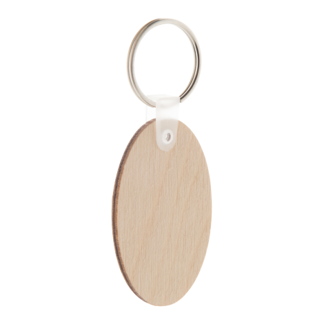 Porte clés ovale personnalisable WOODY B