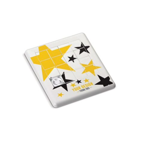 Taquin personnalisable puzzle rectangulaire 90x75mm