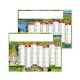 Calendrier bancaire personnalisable - Jardin