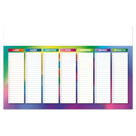 Calendrier scolaire maxi personnalisable - Pastel