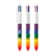 Stylo personnalisé BIC® 4 Couleurs® Rainbow Decor