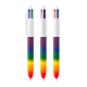 Stylo personnalisé BIC® 4 Couleurs® Rainbow Decor