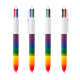 Stylo publicitaire et lanyard BIC® 4 Couleurs® Rainbow Decor