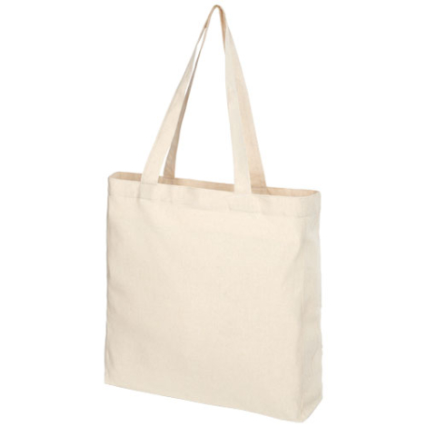 Tote bag recyclé publicitaire avec soufflet 210g - Pheebs