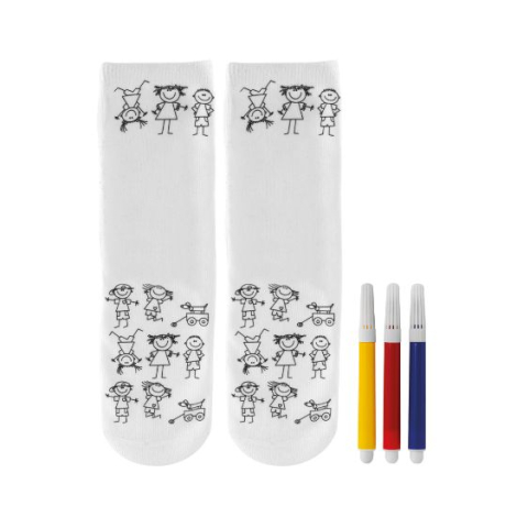 Chaussettes à colorier pour enfant personnalisables