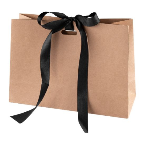 Sac cadeau personnalisable en carton kraft KAVAI