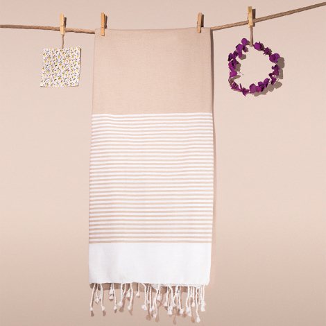 Fouta personnalisable coton recyclé 140g MAUNA