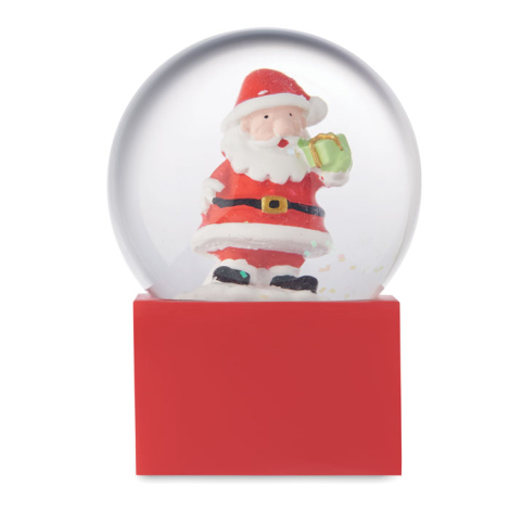 Petite boule à neige en verre personnalisable Santo