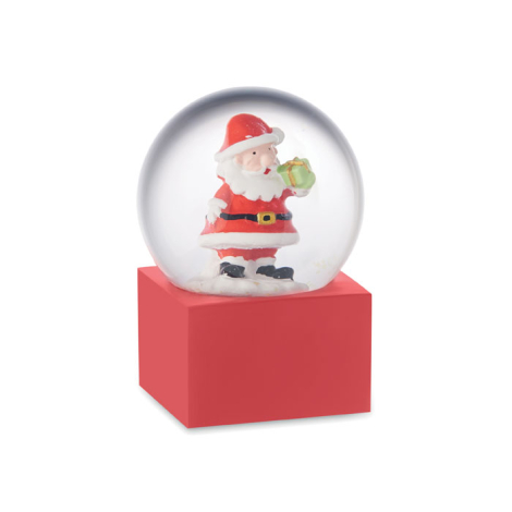 Petite boule à neige en verre personnalisable Santo