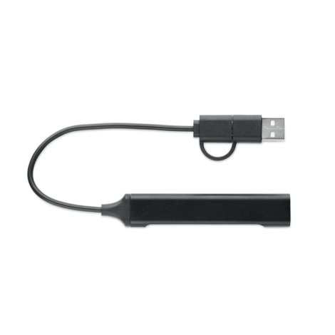 Hub publicitaire USB 4 ports 19 cm Current