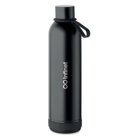 Bouteille-enceinte 500ml personnalisée inox recyclé Musey