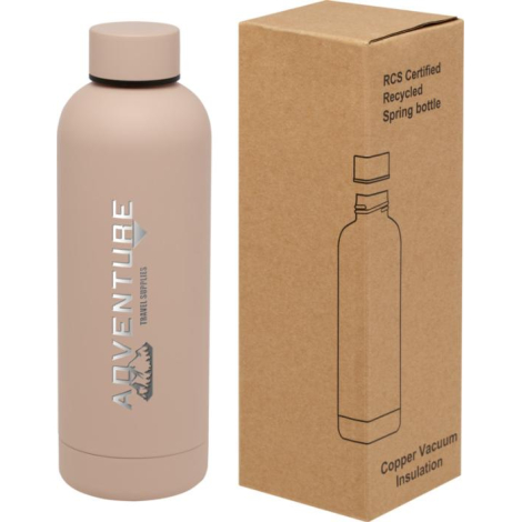 Bouteille isotherme personnalisée 500ml inox recyclé Spring