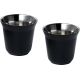 2 tasses espresso promotionnelles 80ml Duo