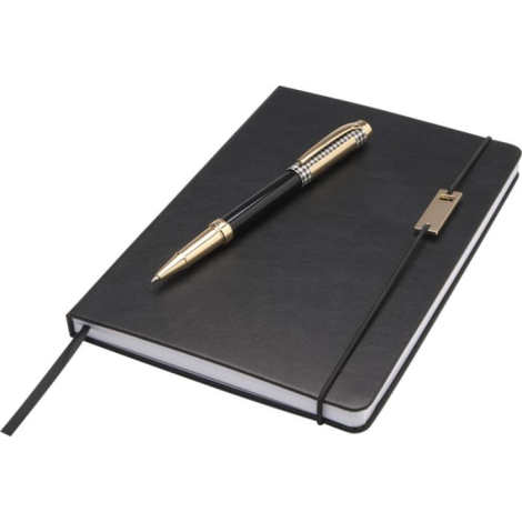 Ensemble publicitaire carnet A5 et stylo roller Legato