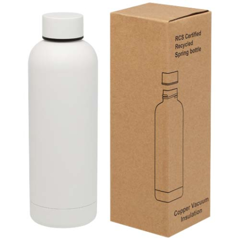 Bouteille isotherme personnalisée 500ml inox recyclé Spring