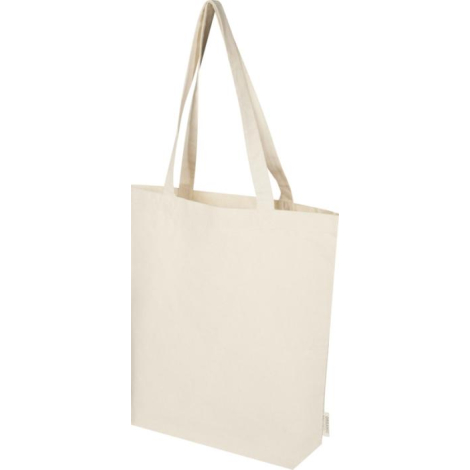 Sac shopping publicitaire coton bio 180g large fond Orissa