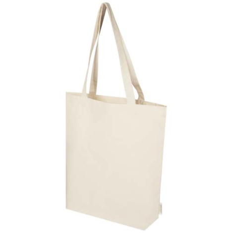 Sac shopping publicitaire coton bio 180g large fond Orissa