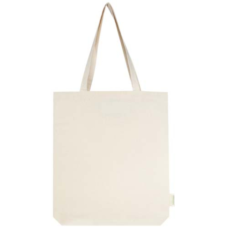 Sac shopping publicitaire coton bio 180g large fond Orissa