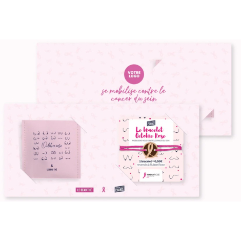 Carte à infuser personnalisable - Octobre Rose