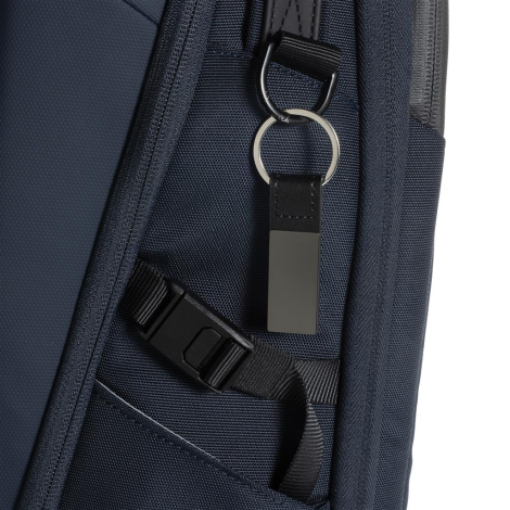 Porte-clés luxe personnalisable PU et zinc recyclé