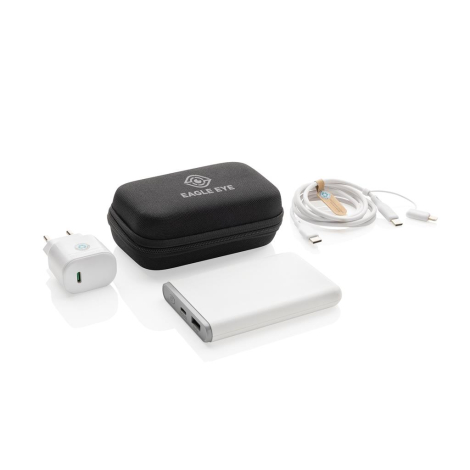 Set de 3 chargeurs personnalisable 20W et type C rPET Surge