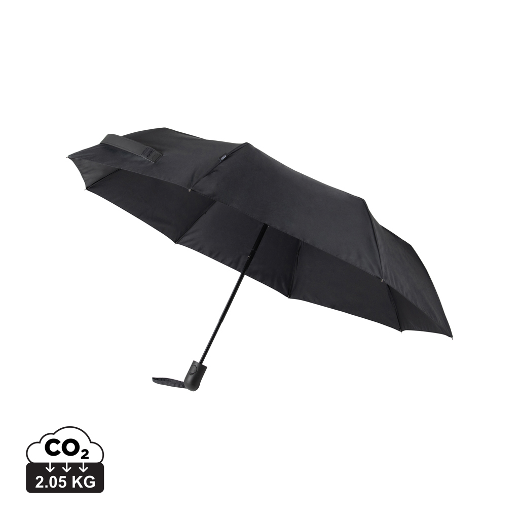 Parapluie 21" promotionnel en rPET AWARE™ Baltimore VINGA Noir