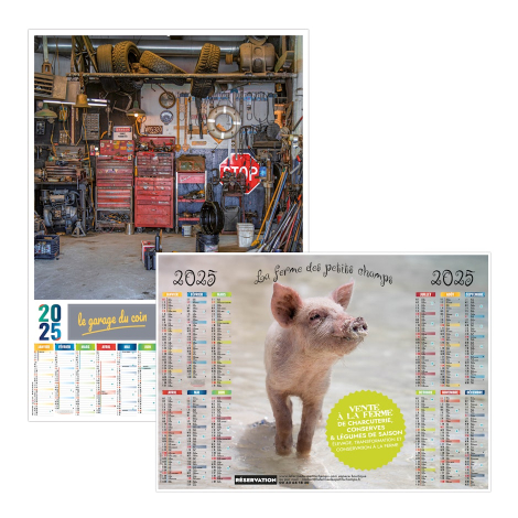 Calendrier effaçable promotionnel 100 % personnalisable