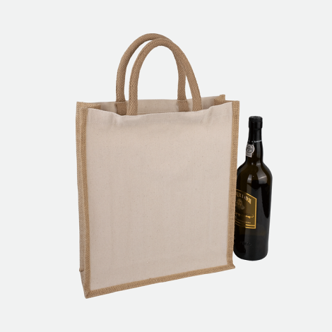 Sac cabas pour trois bouteilles publicitaire