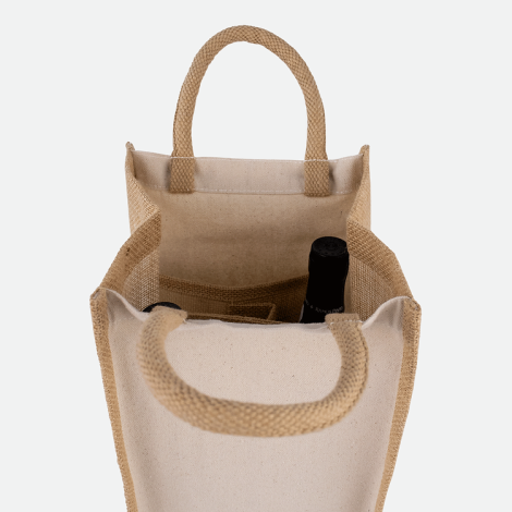 Sac cabas publicitaire pour 4 bouteilles 