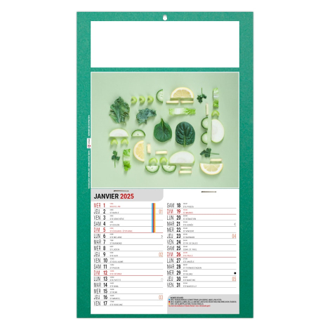 Calendrier publicitaire sur plaque 1 vue - Diet