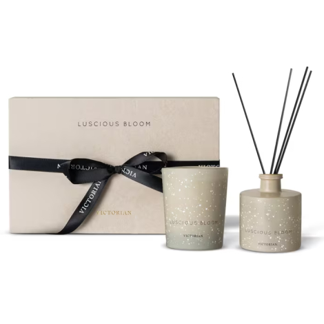 Coffret bougie/diffuseur personnalisé Luscious Bloom Victorian