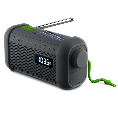 Radio solaire publicitaire avec enceinte et chargeur 10 000mAh Muse